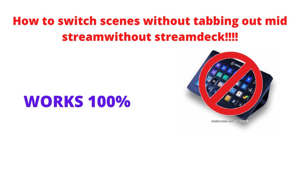 HOW TO SWITCH SCENES WITHOUT TABBING OUT MID STREAM ON OBS WORKS 100%
