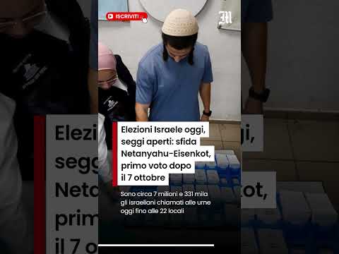 Video Elezioni Israele oggi, seggi aperti: sfida Netanyahu-Eisenkot, primo voto dopo il 7 ottobre