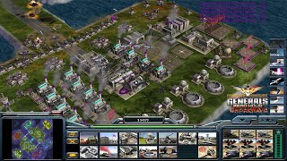 : Command & Conquer: Generals - Shockwave - Usa Super Weapon 1 vs. 5 Hard Generals (Bay of Pigs)