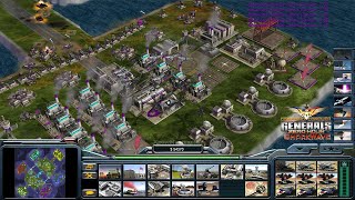 : Command & Conquer: Generals - Shockwave - Usa Laser Generals 1 vs. 5 Hard Generals (Bay of Pigs)