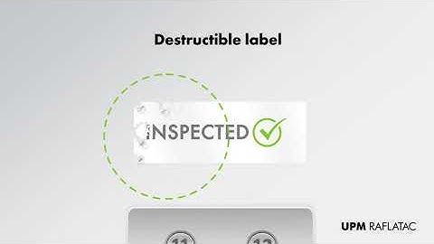 Security labeling with destructible labels