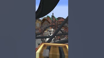 I built an INVERTED COASTER in Minecraft Create Mod! #minecraft #themepark  #create