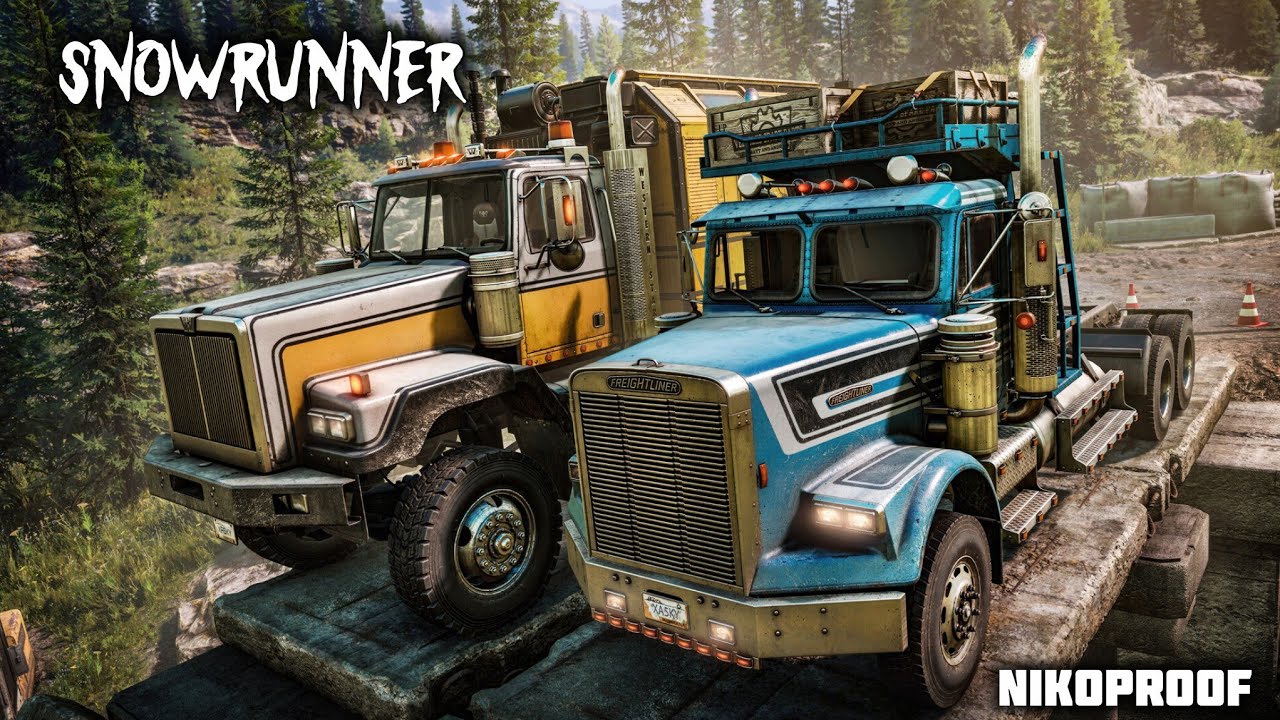 SnowRunner возим грузы