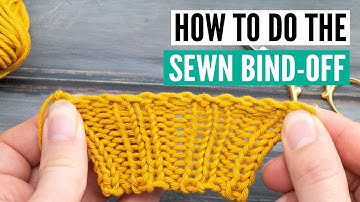 How to knit the sewn bind off - super stretchy and simple