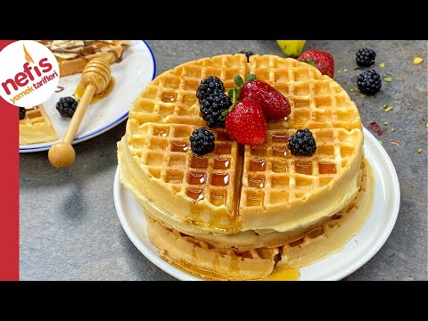 Bu Waffle Efsane ❤️İster Tavada İster Makinede Muhteşem Sonuç ✅