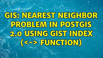 GIS: Nearest Neighbor problem in Postgis 2.0 using GIST Index (＜-＞ function)
