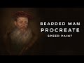 Bearded man , iPad Pro