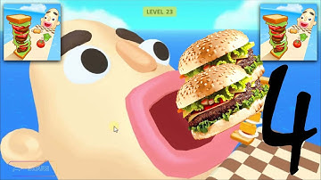 Sandwich Runner - Gameplay All levels Walkthrough Part 4 - ios, android gaming