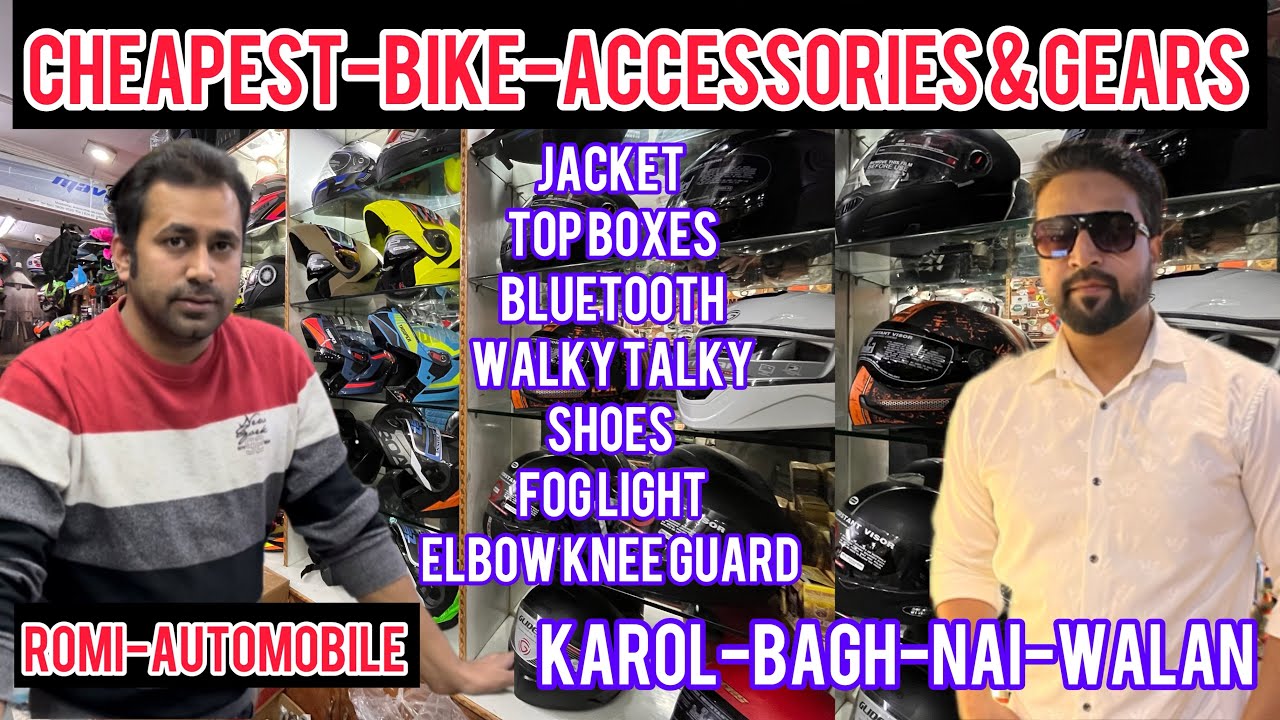 CHEAPEST BIKE ACCESSORIES MARKET IN DELHI FOG LIGHT JACKETS