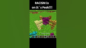 Minecraft Fences are Racist ??☠️😖(SFX) #minecraft #gaming #committed #shorts