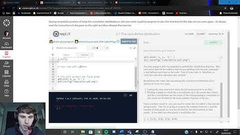 Plotting the cumulative distribution