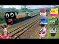 Tebak gambar kereta api lucu titipo exe VS Train Germany,pilih yang cc206 ya !