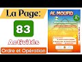 Al Moufid En Mathématiques 3AC La Page 83 Ordre Et Opération Activité 1 3ème Année La Comparaison 