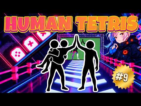 HUMAN TETRIS x 3 Players | The Ultimate Challenge | High-Quality Immersive Interactive Warm-Up #9