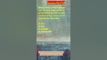 AWS Solutions Architect Associate Certification Practice Questions | Question No. 59 #aws #shorts