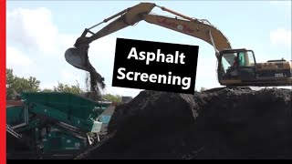 Screening Asphalt Millings With A Powerscreen Warrior 1800