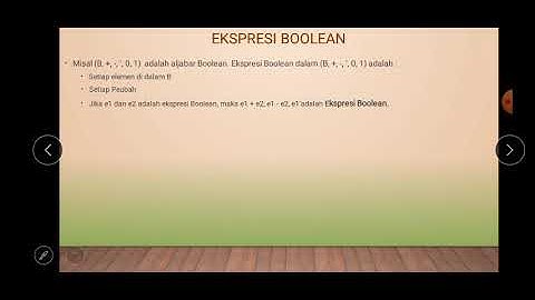 Logmat ekspresi boolean