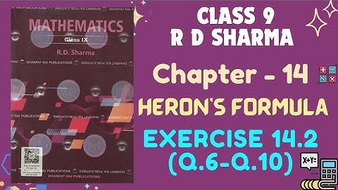 RD Sharma Class 9 2025-26 || Chapter 14 Heron
