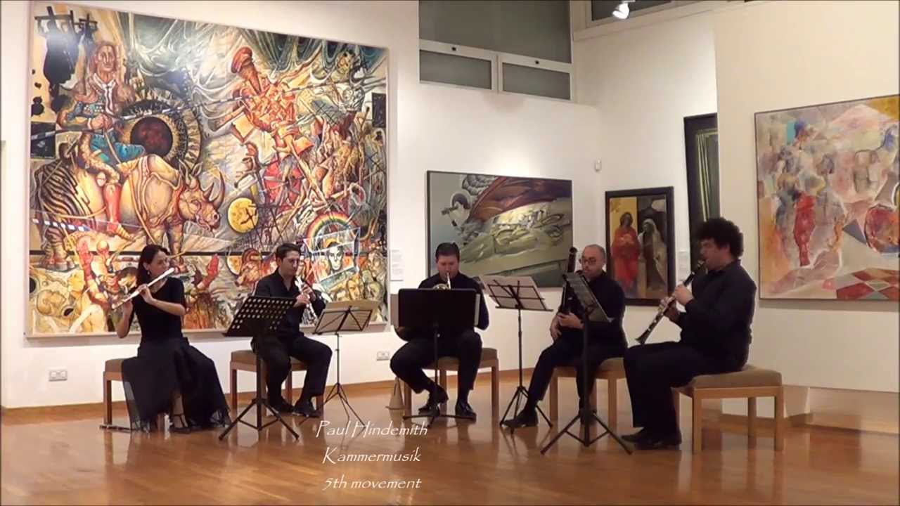 Hindemith Wind Quintet, Movements 4+5, 'Evohe' Wind Quintet YouTube
