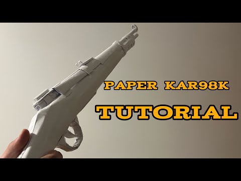How to make a PAPER KAR98K [TUTORIAL]