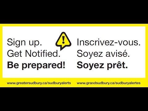 Greater Sudbury's Emergency Officer explains Sudbury Alerts