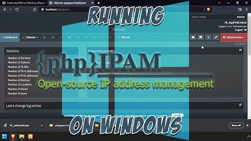 Install phpIPAM on Windows [Open source IP Address Management System]