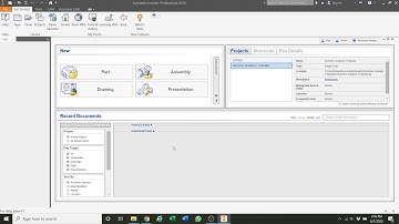 Opening Autodesk Inventor and Saving a Project Folder