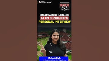 How to Crack IIM Kozhikode PI 🎯| Chitranshi Gupta IIM Kozhikode Interview Experience | #shorts #iim