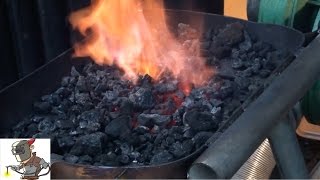 building a coal forge from a propane tank