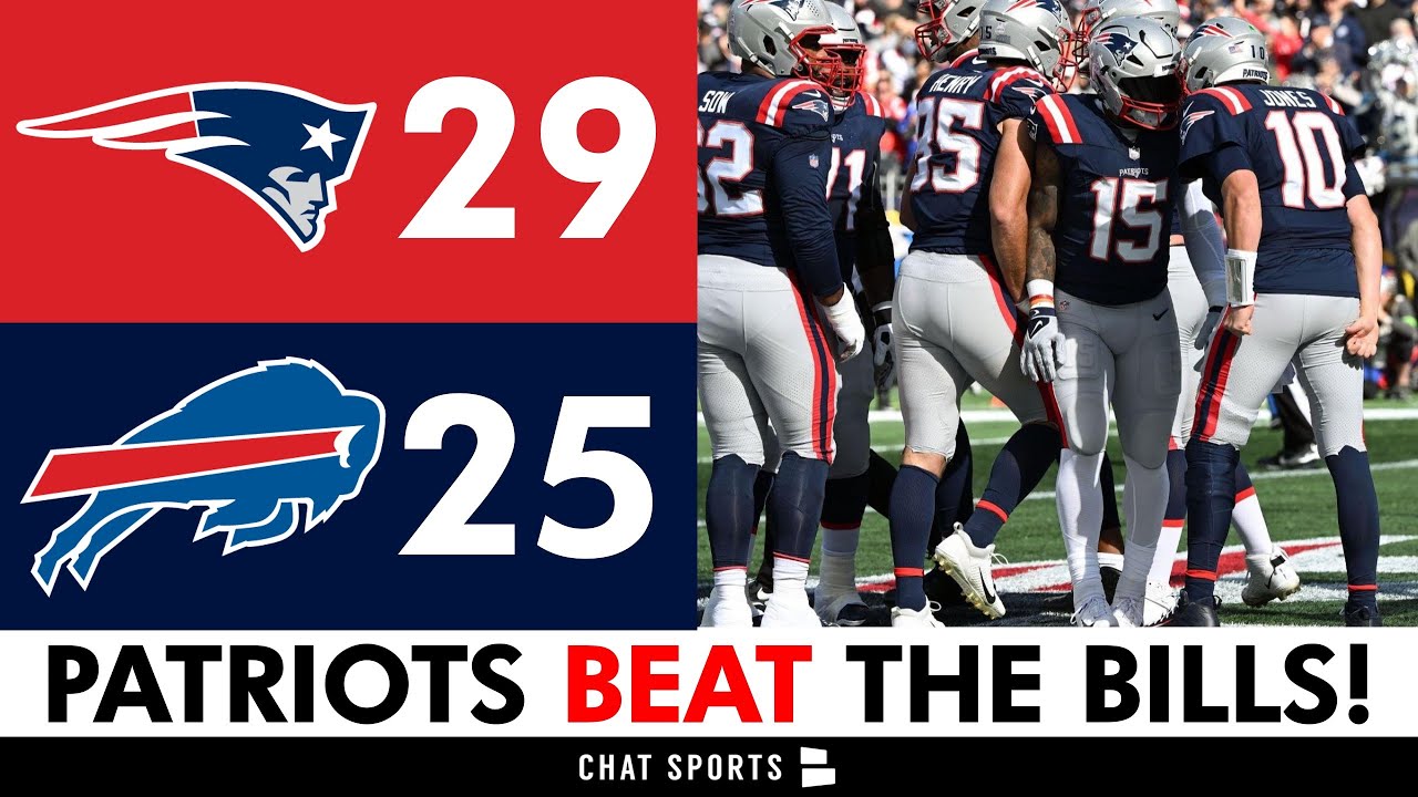Patriots 29, Bills 25 | Final score, game highlights + stats to know