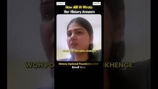 The High-Scoring History Optional Answer Writing Formula by AIR 14 Surabhi Yadav