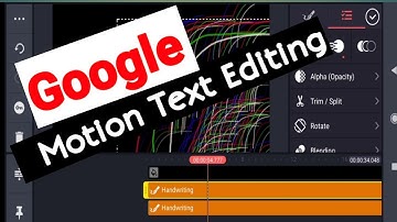 kinemaster text editing tutorial/How to make kinemaster Google Motion text editing