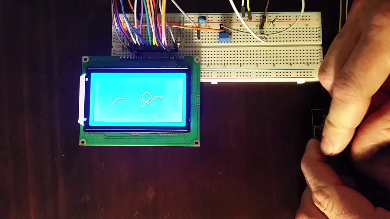 ATmega1284P: LCD doodling with joystick
