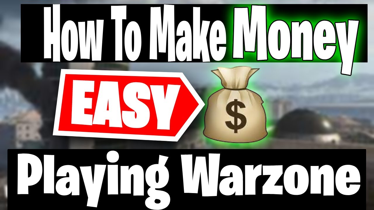 HOW TO MAKE MONEY PLAYING COLD WAR WARZONE QUICK & EASY