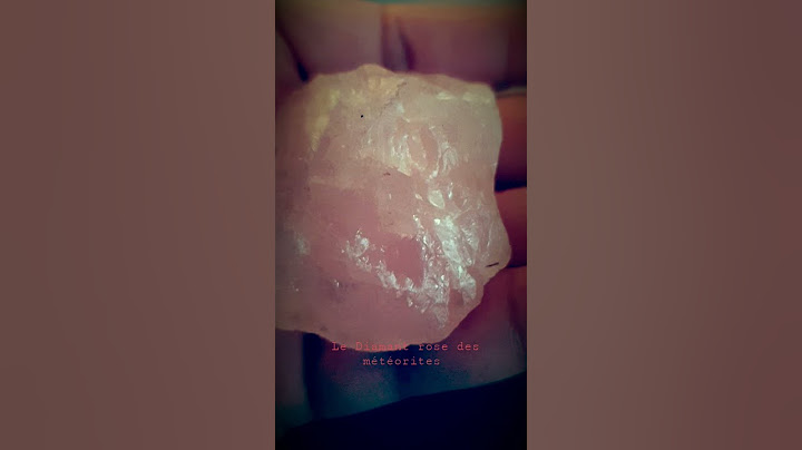 LE plus grand diamant rose des météorites de ma collections