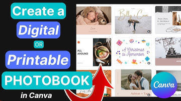 HOW-TO: Create a Digital or Printable 📘 PHOTO ALBUM 📘 for FREE using Canva! (200+ Templates)