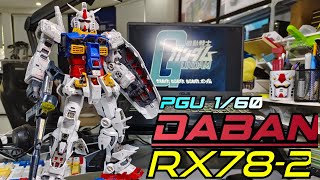 DABAN RX-78-2 Gundam 1/60 Perfect Grade Unleashed Model Kit (Full Speed Build)