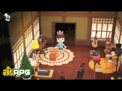 ACNH Japanese-Style Home Studio Design - How To Decorate Rooms In Animal Crossing