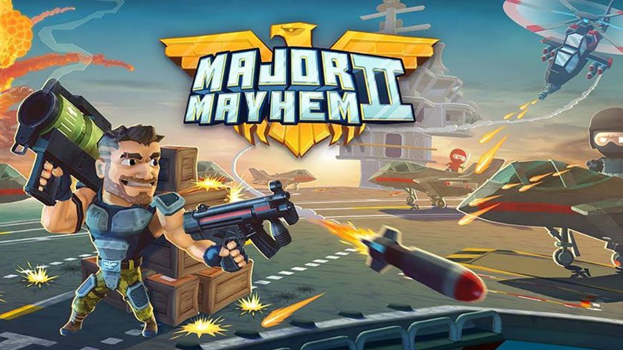 Major Mayhem 2 Action Arcade Shooter gameplay
