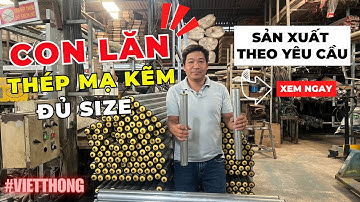 Con Lăn Thép Mạ Kẽm, Việt Thống Gia Công Con Lăn Băng Tải Theo Yêu Cầu #conlanthep #conlanbangtai