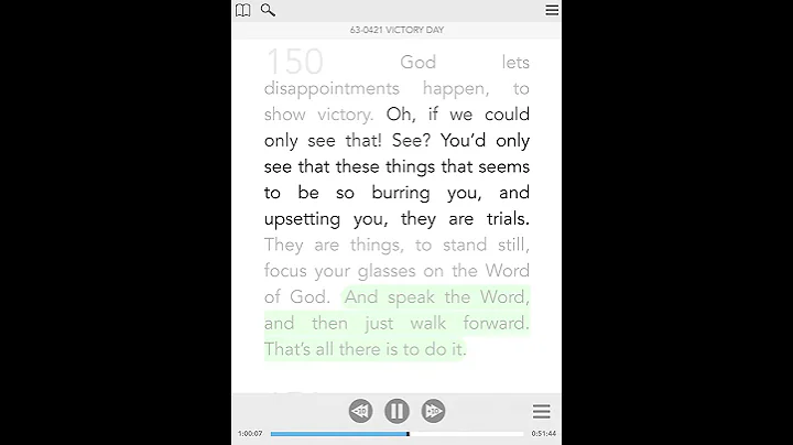 God In Action #2 - Healing Thoughts From The Sermon Of William Branham - Visual Read Along