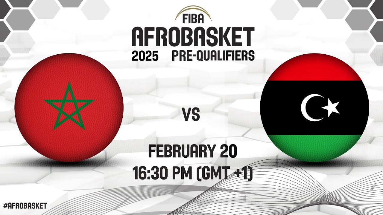 Morocco v Libya | Full Basketball Game | FIBA AfroBasket 2025 Pre