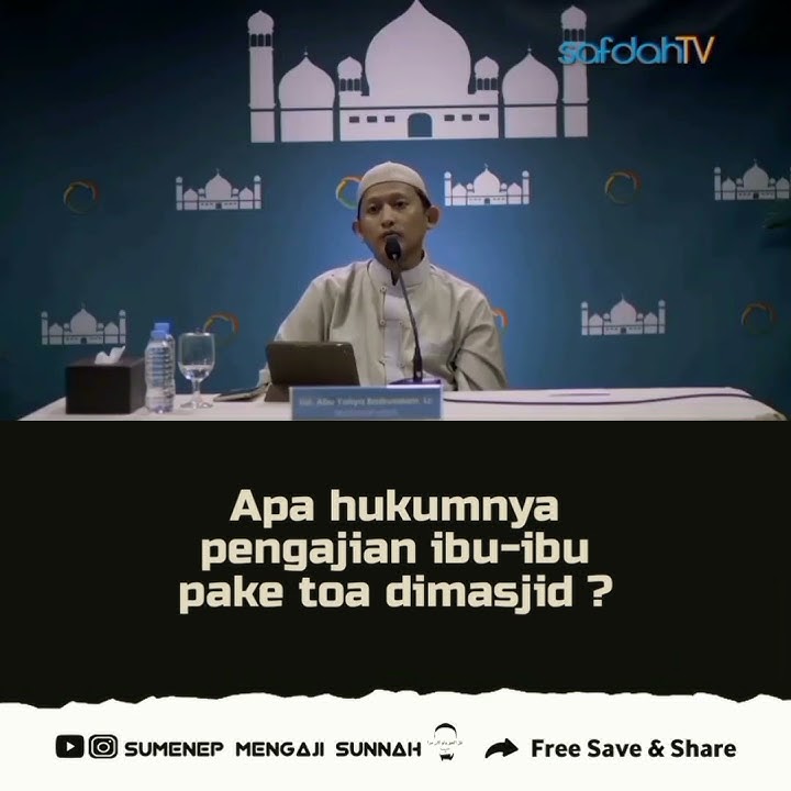Apa Hukumnya Pengajian Ibu² pakai Toa di Masjid ? - Ustadz Abu Yahya Badru Salam, Lc حفظه الله