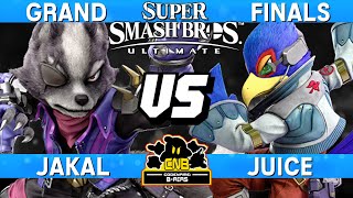 Smash Ultimate Tournament Grand Finals - Jakal (Wolf) vs Juice (Falco) - CNB 194