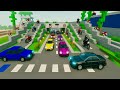 🏎️ High Speed Traffic in partycraf Tunnel Racing Animation