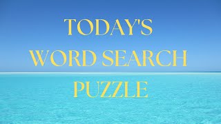 Word Search Puzzle- GEOMETRY