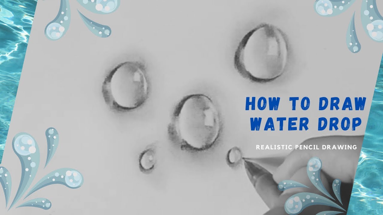 HOW TO DRAW WATER DROP - YouTube