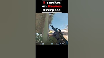 3 smokes on Heave Overpass#cs2 #csgo #cs #counterstrike #m0nesy #overpass #кс2 #ксго