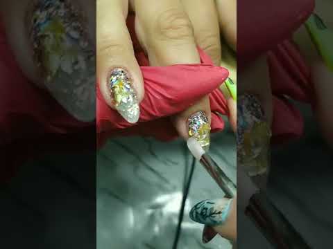 Аквариумные ноготочки. МК дизайн ногтей как сделать аквариум на ногтях