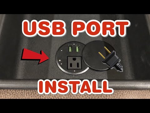 Installing USB Ports Into Sofa